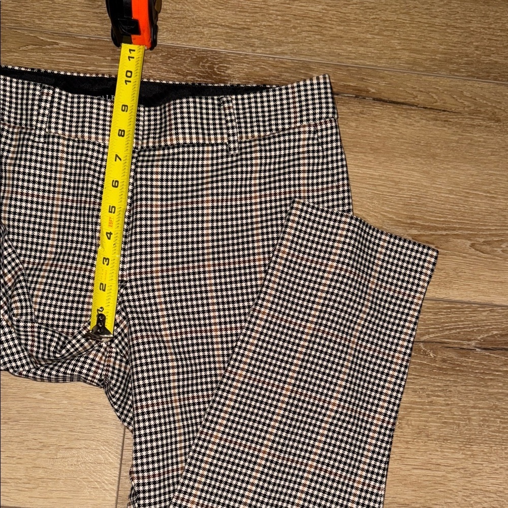 Talbots Women's Black and Tan Checkered Ankle Pants - Picture 7 of 12